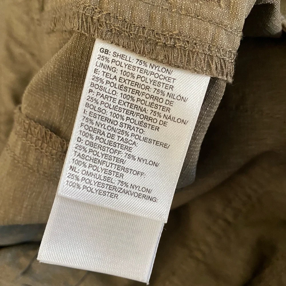 North Face Heather Brown Adjustable Hem Nylon Blend Shorts 4 - Picture 13 of 16